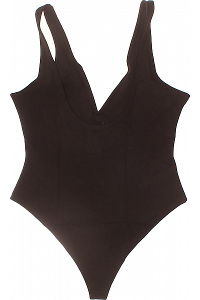 dámské tričko bez rukávů černé viskózové s hlubokým výstřihem basic Velikost 38 | Unimoda | obrázek 2