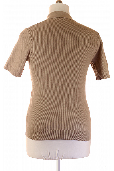 Pánské béžové bavlněné polo tričko s krátkým rukávem Velikost m | Unimoda | obrázek 2