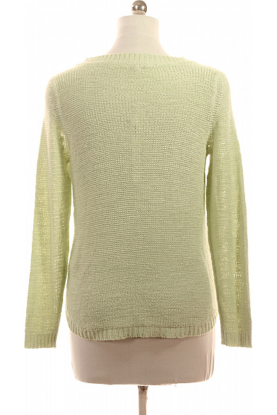 ONLY Dámský pletený svetr do véčka zelený třpytivý Vel. M | ONLY | obrázek 2