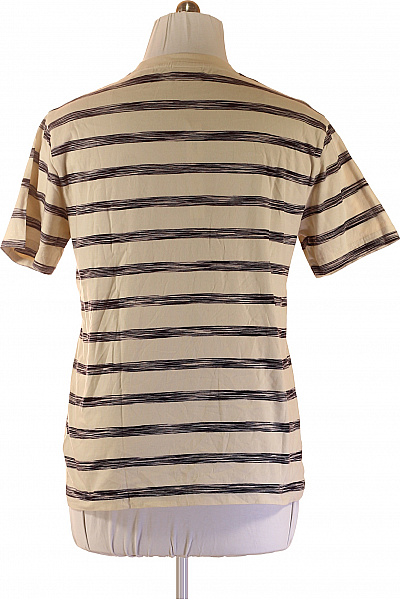 GANT Pánské tričko s krátkým rukávem pruhované béžové bavlněné basic Velikost EU L | GANT | obrázek 3