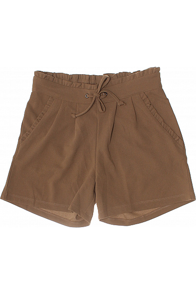 ONLY Dámské hnědé volnočasové kraťasy s kapsami a stahovací Velikost S | ONLY | obrázek 2