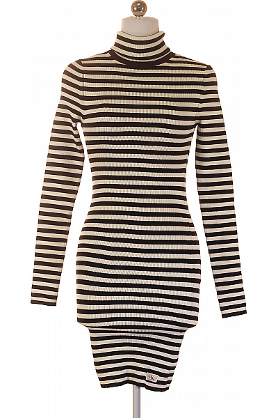 Calvin Klein dámské pruhované pletené šaty s rolákem Velikost EU XS | Calvin Klein | obrázek 2