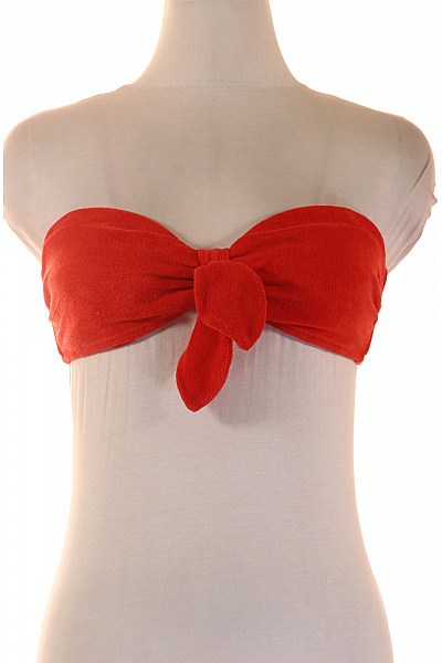 Dámské plavky červené zavazování sexy crop top | Unimoda | obrázek 2