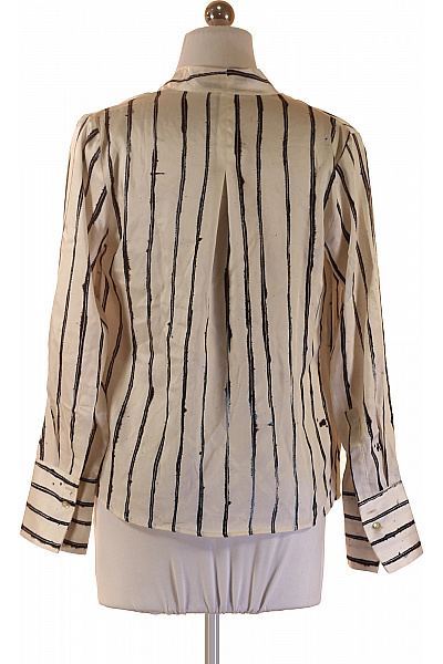 MANGO Dámská halenka s dlouhým rukávem a potiskem pruhovaná zavinovací Velikost xs | MANGO | obrázek 2