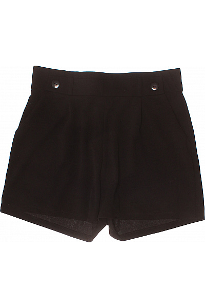 Dámské černé Elegantní Kraťasy S Vysokým Pasem A Kapsami Velikost XL