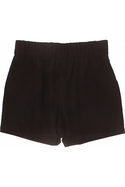 Dámské černé elegantní kraťasy s vysokým pasem a kapsami Velikost XL | Unimoda | obrázek 2