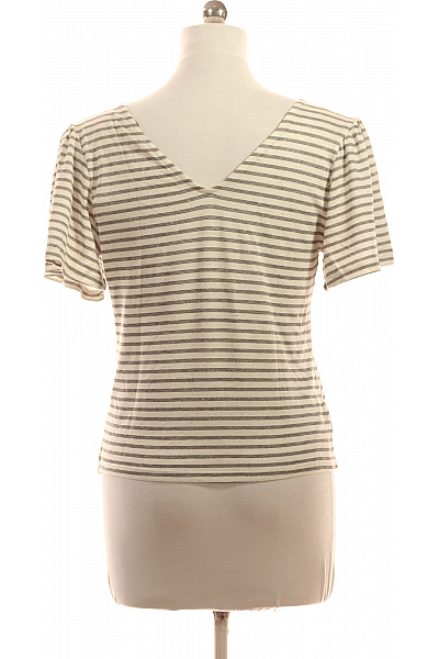 VERO MODA Dámské tričko s krátkým rukávem pruhované basic Velikost M | VERO MODA | obrázek 2