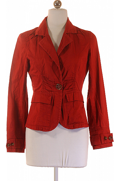 reserved Dámský červený vypasovaný blejzr na jednořadé zapínání s kapsami Velikost 36 | reserved | obrázek 2