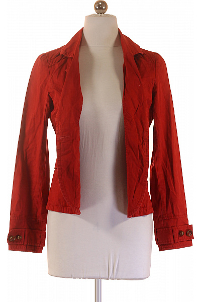 reserved Dámský červený vypasovaný blejzr na jednořadé zapínání s kapsami Velikost 36 | reserved | obrázek 4