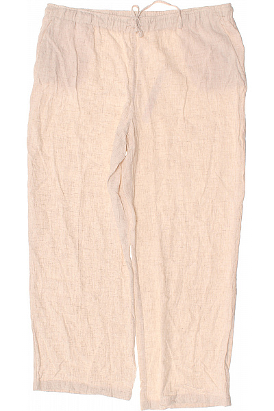 ONLY Dámské Plátěné Volnočasové Kalhoty Béžové Velikost 32