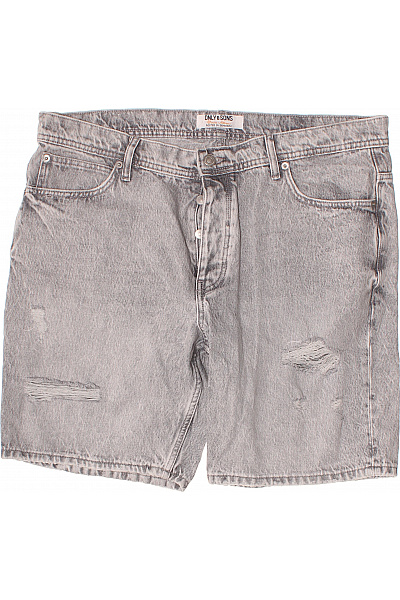 ONLY & SONS Pánské džínové kraťasy šedé vintage s kapsami Vel. XXL | ONLY & SONS | obrázek 2