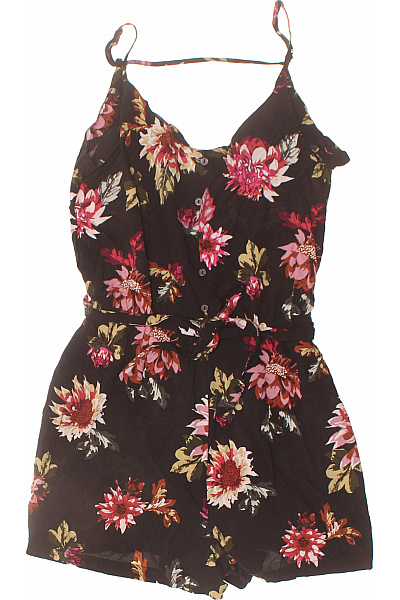 ONLY černé květinové overaly bez rukávů letní Velikost 36 | ONLY | obrázek 2