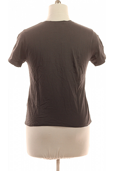 LTB Dámské tričko s krátkým rukávem a nápisem basic bavlněné šedé Velikost XL | LTB | obrázek 3