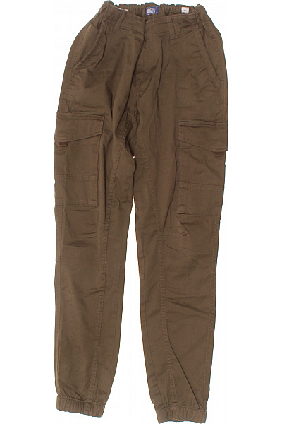 JACK & JONES Dětské chlapecké bavlněné cargo kalhoty hnědé Vel. 164 | JACK & JONES | obrázek 2
