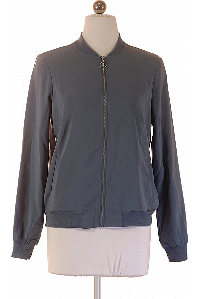 VERO MODA Dámská Bomber Bunda šedá Se Zipem Moderní Vel. S
