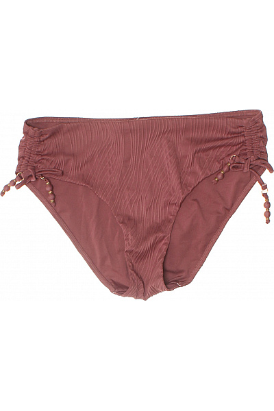 Hunkemoller dámské plavkové kalhotky žebrované na zavazování hnědé Vel. M | Hunkemoller | obrázek 2
