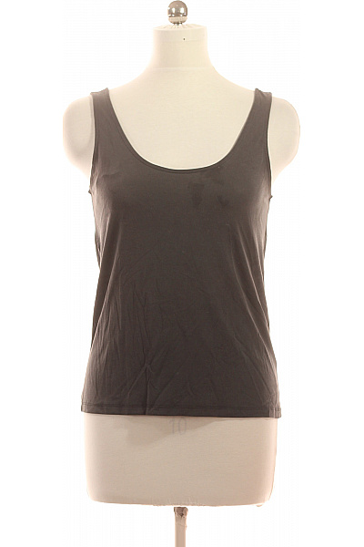 PIECES Dámské Tílko Basic Modalové šedé Jednobarevné Bez Rukávů Velikost M