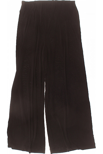 Dámské volnočasové široké kalhoty modalové černé Velikost 36 | Unimoda | obrázek 2