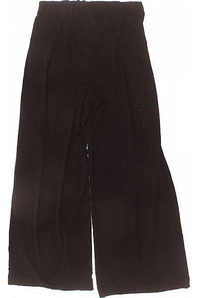 Dámské volnočasové široké kalhoty modalové černé Velikost 36 | Unimoda | obrázek 3