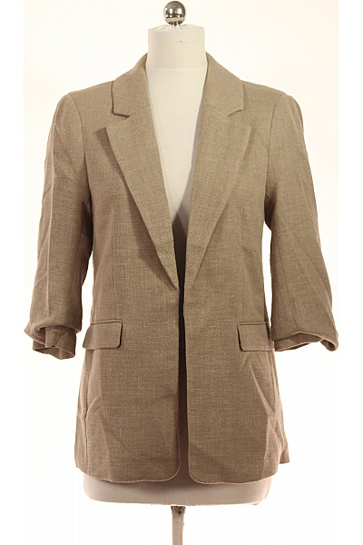 VERO MODA Béžový Blejzr S 3/4 Rukávem Elegantní Business Polyesterové Vel. 36