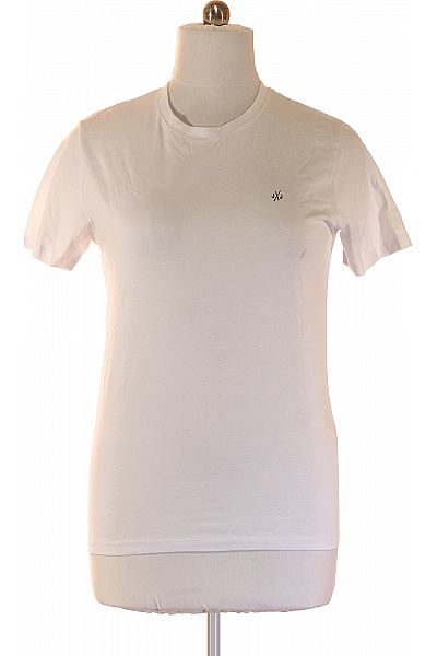 JACK & JONES Pánské tričko s krátkým rukávem basic bílé s výšivkou Vel. m | JACK & JONES | obrázek 2
