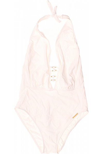 LISE CHARMEL Bílé jednodílné plavky za krk s průstřihy | LISE CHARMEL | obrázek 2