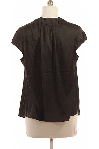 COMMA Dámská halenka krátký rukáv černá elegantní lesklá Velikost 44 | COMMA | obrázek 2