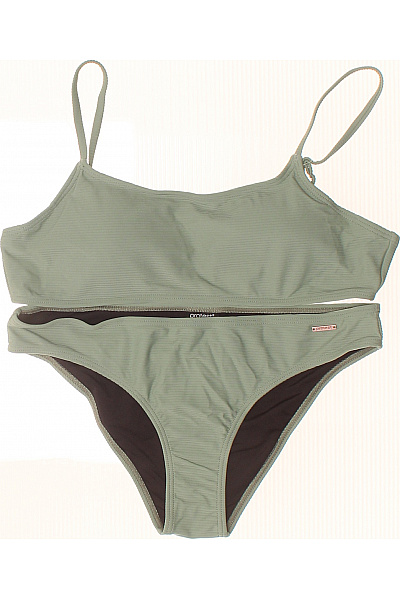 PROTEST Dvoudílné žebrované plavky zelené crop top Velikost EU L40 | PROTEST | obrázek 2