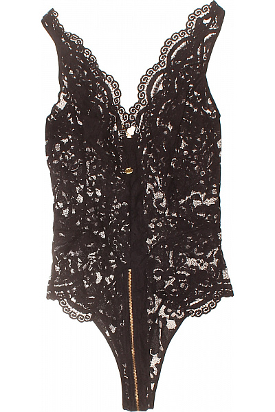 JETTE Dámské černé krajkové body se zipem Vel. EU 38 | JETTE | obrázek 2