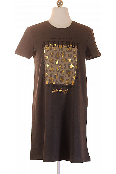 ONLY Dámské Tričkové šaty S Krátkým Rukávem A Zvířecím Vzorem Velikost XS