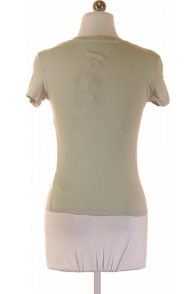 TOMMY HILFIGER Zelené tričko s krátkým rukávem a výšivkou basic Vel. XS | TOMMY HILFIGER | obrázek 3