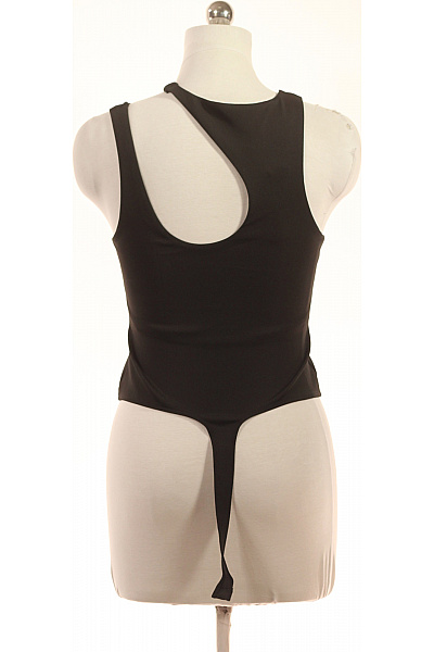 dámské tričko bez rukávů černé asymetrické s průstřihy Velikost l | Unimoda | obrázek 2