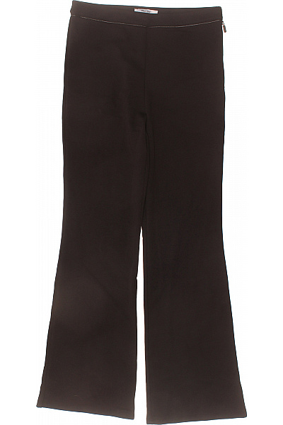 Dámské Bavlněné Zvonové Kalhoty Elegantní Volnočasové Dlouhé Vel. 38