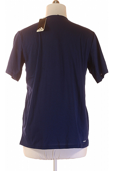 ADIDAS Pánské tričko s krátkým rukávem a potiskem modré Vel. l | ADIDAS | obrázek 2
