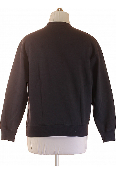 PULL&BEAR Pánské mikiny s dlouhým rukávem bavlněné jednobarevné přes hlavu crewneck Vel. M | PULL&BEAR | obrázek 2