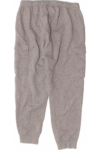 Nike pánské tepláky šedé s kapsami volnočasové bavlněné Velikost l | Nike | obrázek 3