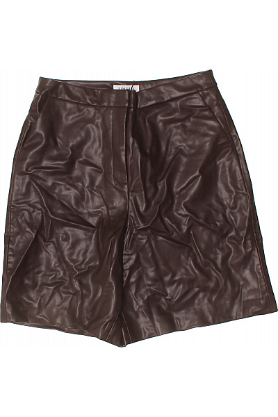 kožené hnědé kraťasy s kapsami volnočasové Vel. 40 | Unimoda | obrázek 2