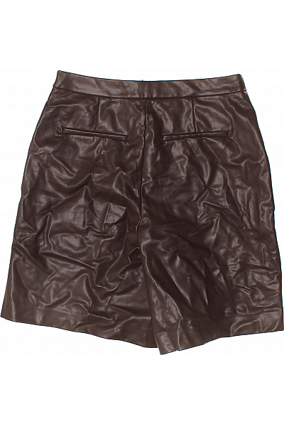 kožené hnědé kraťasy s kapsami volnočasové Vel. 40 | Unimoda | obrázek 3