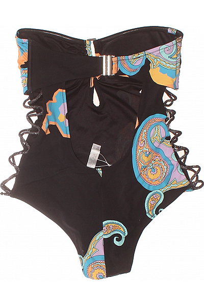 Dámské jednodílné plavky černé s potiskem sexy Vel. S | Unimoda | obrázek 3