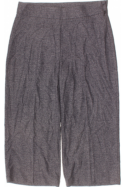 OPUS Dámské Lněné Kalhoty široké Volnočasové Elegantní šedé Velikost 44