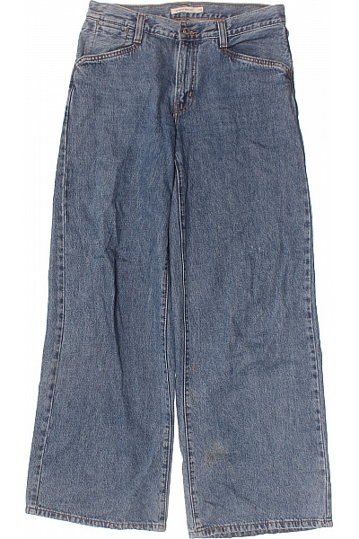 LEVIS Dámské Džíny Volné Modré Bavlněné Se širokými Nohavicemi Vel. 28
