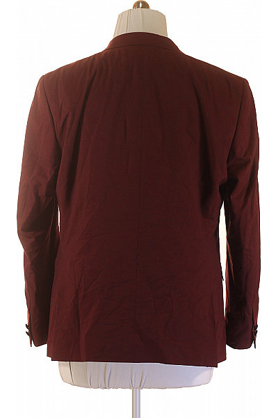 LAWRENCE GREY Pánské vínové smokingové sako elegantní společenské jednořadé s jedním knoflíkem Vel. EU 42 | LAWRENCE GREY | obrázek 3