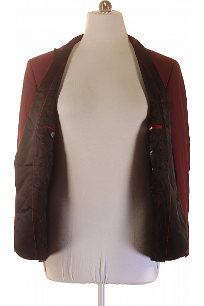 LAWRENCE GREY Pánské vínové smokingové sako elegantní společenské jednořadé s jedním knoflíkem Vel. EU 42 | LAWRENCE GREY | obrázek 4