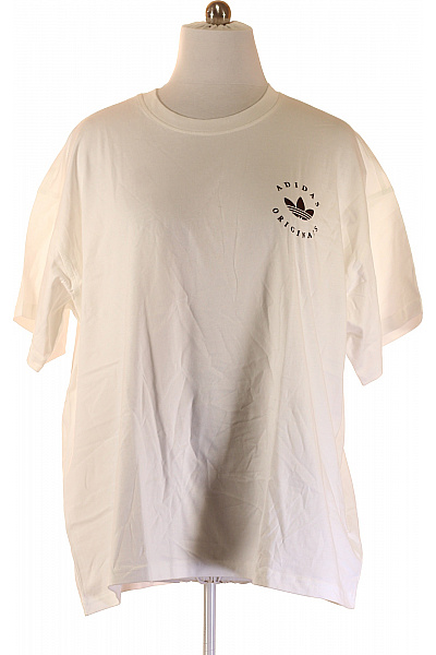 ADIDAS Pánské tričko s krátkým rukávem a potiskem bílé Velikost 2XL | ADIDAS | obrázek 2