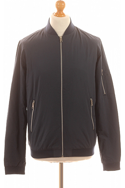 JACK & JONES Pánská bomber bunda tmavě modrá se zipem moderní Vel. m | JACK & JONES | obrázek 2