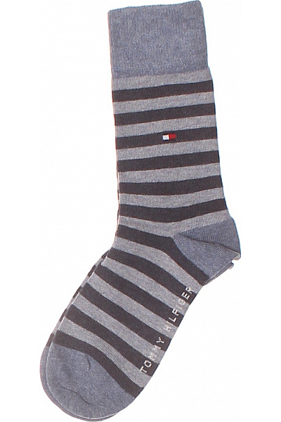 TOMMY HILFIGER Proužkované Ponožky šedé Vel. 35/38