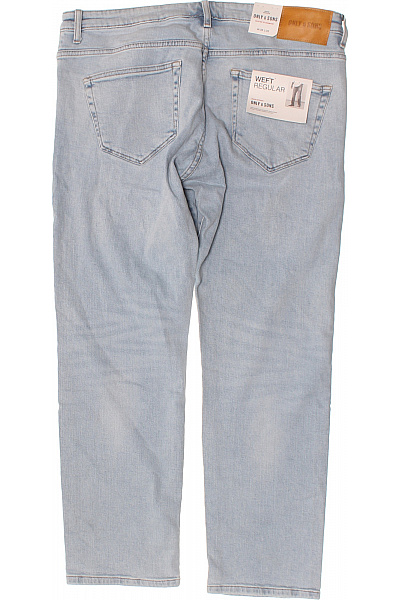 ONLY & SONS Džíny pánské modré rovné bavlněné seprané Vel. 36/32 | ONLY & SONS | obrázek 2