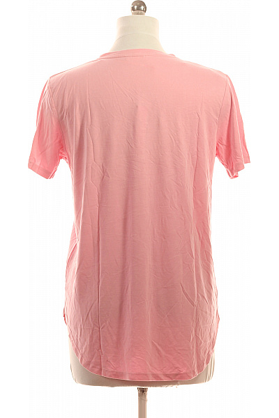 key largo Dámské tričko s krátkým rukávem růžové jednobarevné basic modalové Velikost M | key largo | obrázek 3