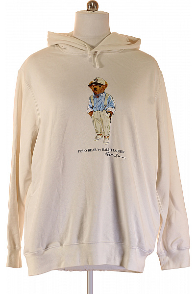 Ralph Lauren Pánská Bavlněná Mikina S Kapucí A Potiskem Medvídka Vel. Xl