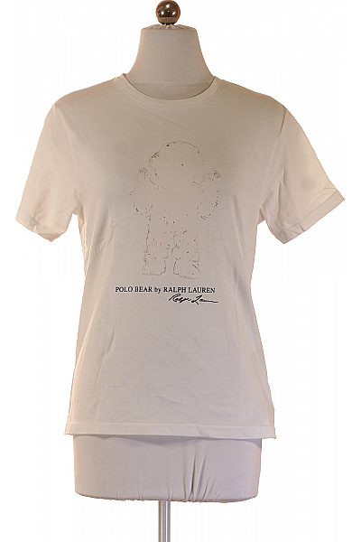Ralph Lauren Dívčí Tričko S Krátkým Rukávem A Potiskem Medvídka Velikost 160
